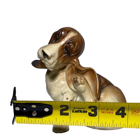 Vintage 1960s  Norcrest Bassett Hound Porcelain  Dog Figurine Made In Japan A233 - Picture 5 of 8